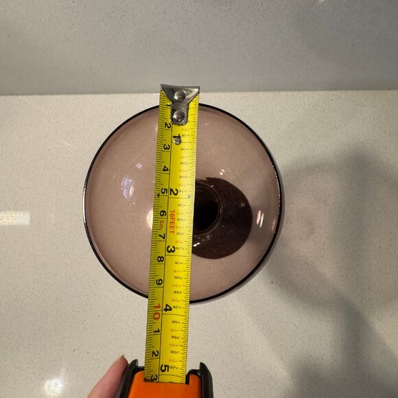 rare purple tall hollow stemmed glass vase - Picture 6 of 7